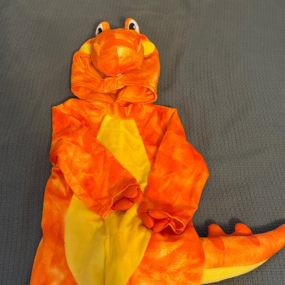 Orange Dinosaur Kids Costume - Picture 5 of 13